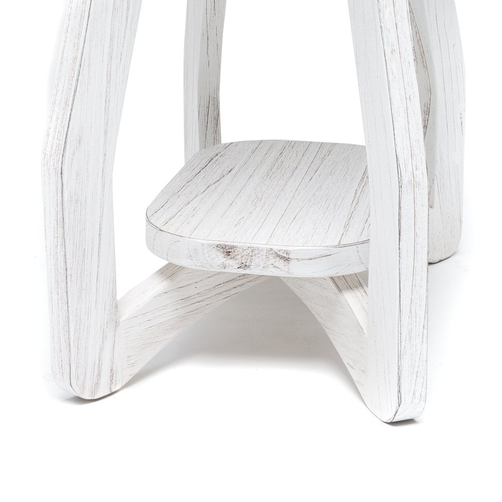 Sea Winds - Surfside - Chairside Table - Weathered White Finish - B27705-WW view 5