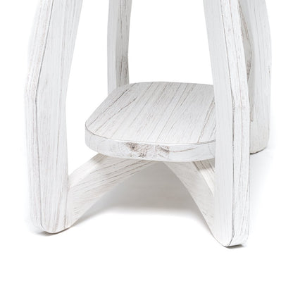 Sea Winds - Surfside - Chairside Table - Weathered White Finish - B27705-WW view 5