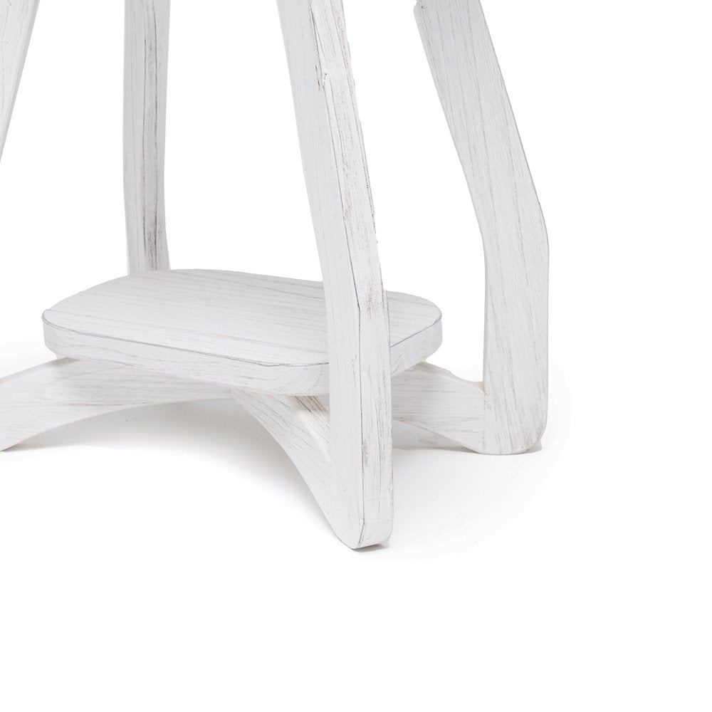 Sea Winds - Surfside - Chairside Table - Weathered White Finish - B27705-WW view 6