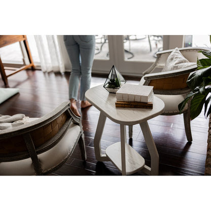 Sea Winds - Surfside - Chairside Table - Weathered White Finish - B27705-WW view 14