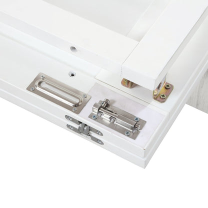 Sea Winds - Surfside - Queen Size Cabinet Bed with Mattress - Weathered White Finish - B277CABBED-WW view 6