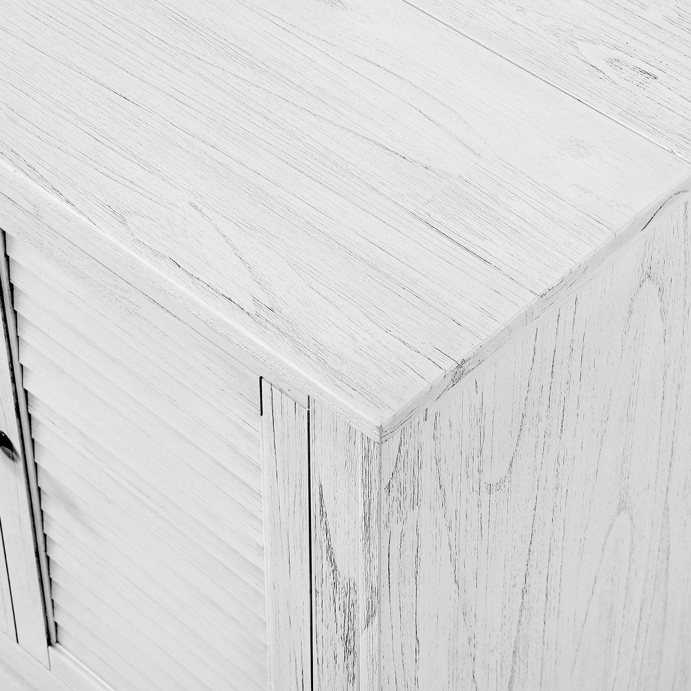 Sea Winds - Surfside - Queen Size Cabinet Bed with Mattress - Weathered White Finish - B277CABBED-WW view 7