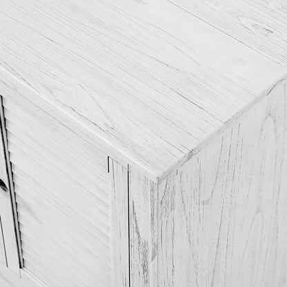 Sea Winds - Surfside - Queen Size Cabinet Bed with Mattress - Weathered White Finish - B277CABBED-WW view 7
