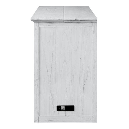 Sea Winds - Surfside - Queen Size Cabinet Bed with Mattress - Weathered White Finish - B277CABBED-WW view 10