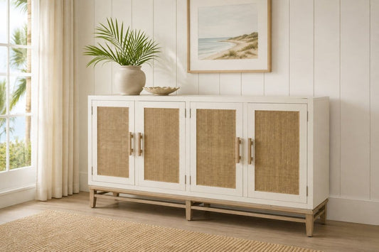 Sea Winds - Venice 4-Door Credenza - B21015-WHITE view 2