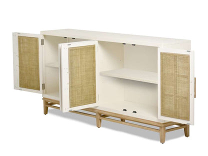 Sea Winds - Venice 4-Door Credenza - B21015-WHITE veiw 3