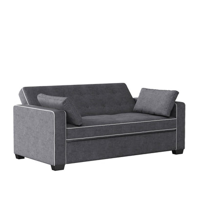 Serta - Augustine Full Casual Convertible Charcoal - SA-AGS-FS2U5-CY view 2