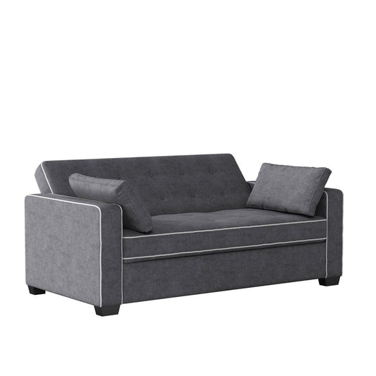 Serta - Augustine Full Casual Convertible Charcoal - SA-AGS-FS2U5-CY view 2