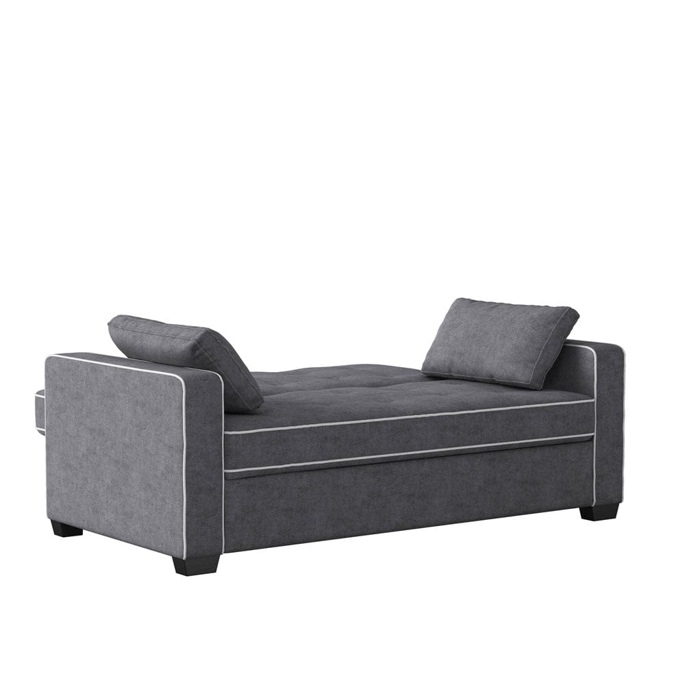 Serta - Augustine Full Casual Convertible Charcoal - SA-AGS-FS2U5-CY view 3