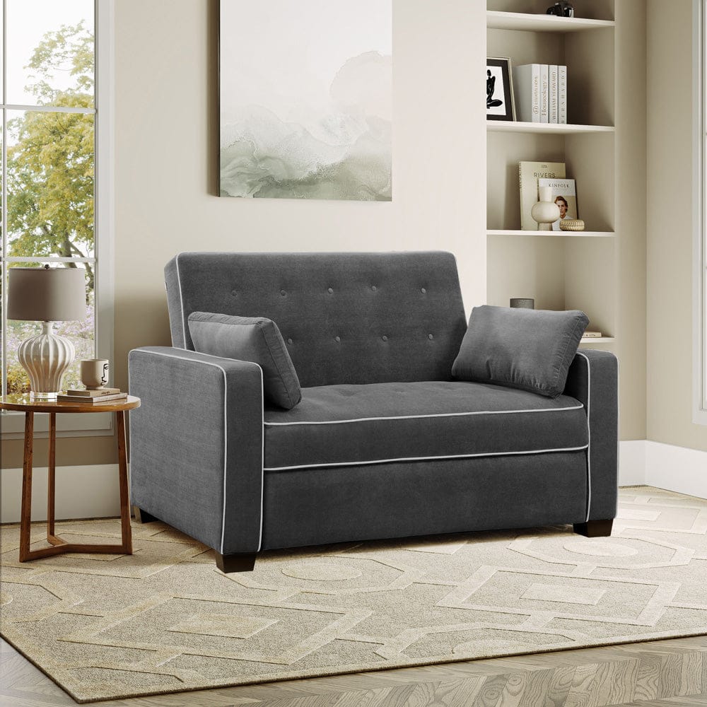 Serta - Augustine Full Casual Convertible Charcoal - SA-AGS-FS2U5-CY view 11