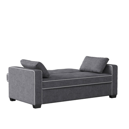 Serta - Augustine Queen Casual Convertible Charcoal - SA-AGS-QS3U5-CY view 3