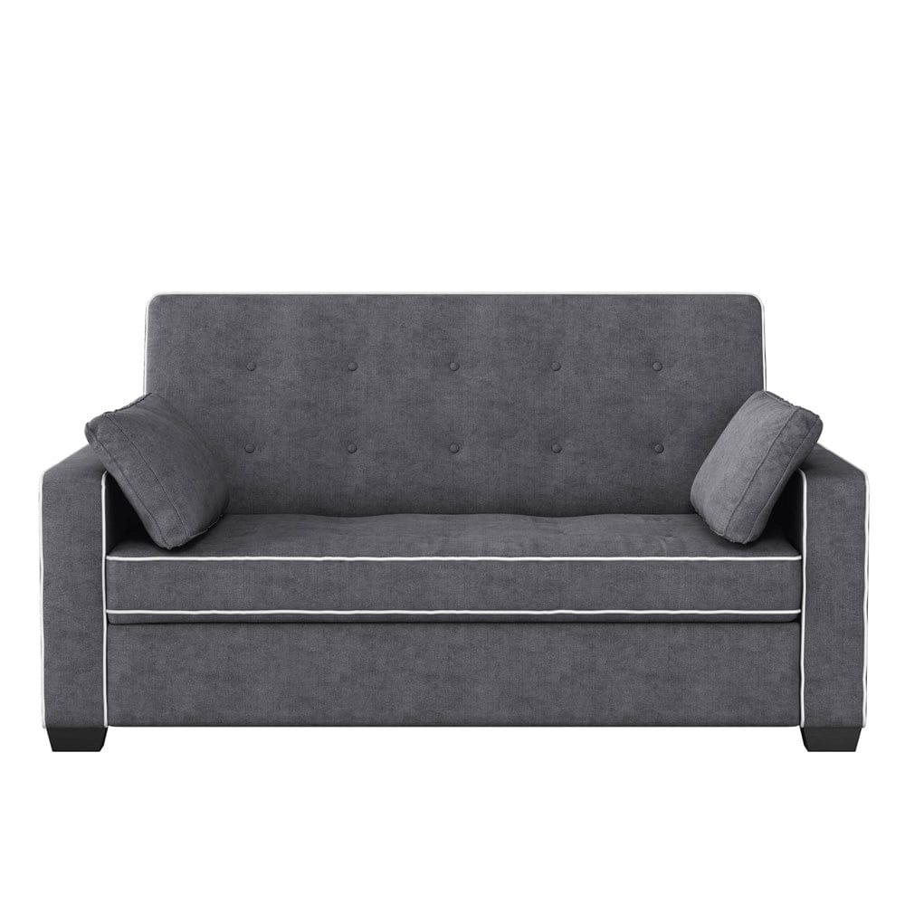 Serta - Augustine Queen Casual Convertible Charcoal - SA-AGS-QS3U5-CY view 7