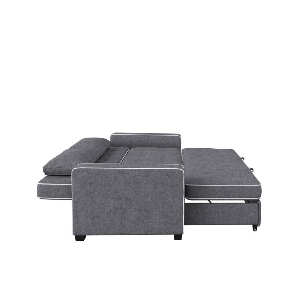 Serta - Augustine Queen Casual Convertible Charcoal - SA-AGS-QS3U5-CY view 8