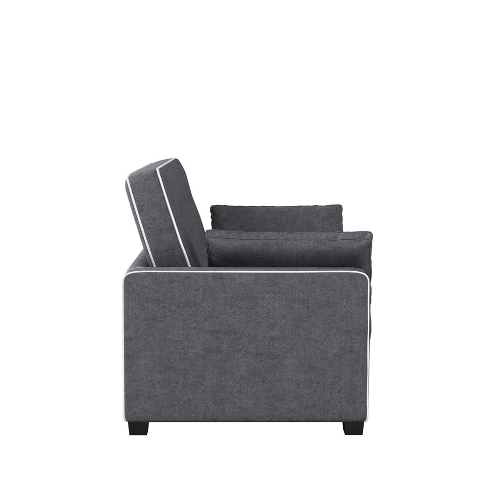 Serta - Augustine Queen Casual Convertible Charcoal - SA-AGS-QS3U5-CY view 10