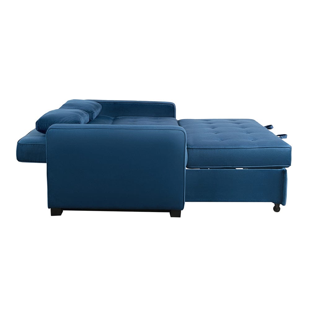 Serta - Augustine Queen Casual Convertible Navy Blue - SA-AGS-QS3-NVY view 10