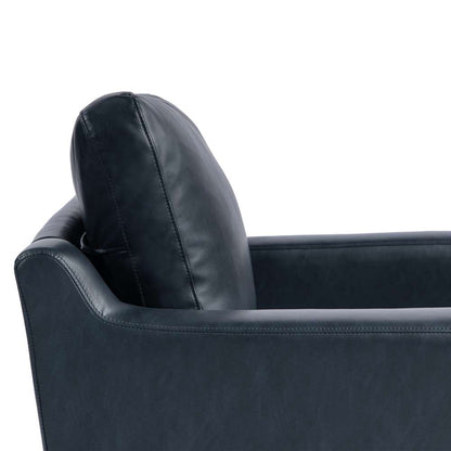 Serta by Lifestyle Solutions - Moreland Faux Leather Arm Chair, Navy - 131A013NVY veiw 4