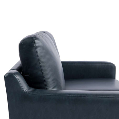 Serta by Lifestyle Solutions - Moreland Faux Leather Loveseat, Navy - 132A013NVY veiw 4