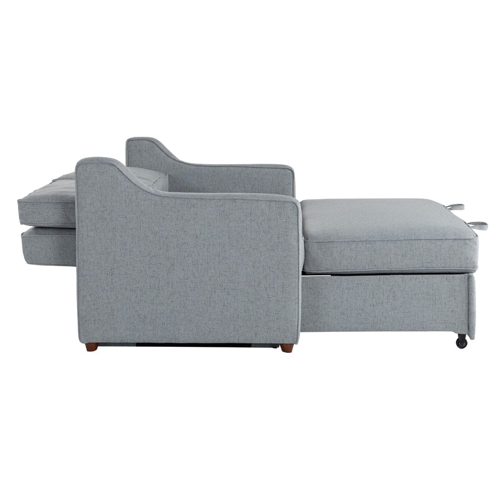 Serta - Carey Queen Casual Convertible Light Grey - 115A075LTG view 15