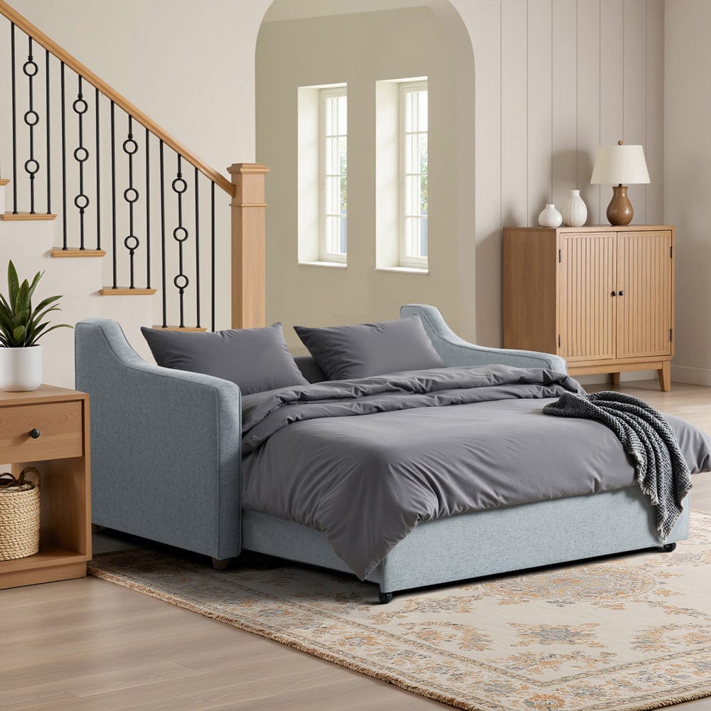 Serta - Carey Queen Casual Convertible Light Grey - 115A075LTG view 19