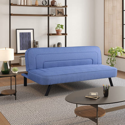 Serta - Frankie Futon Convertible Blue  - 123A047BLU view 12