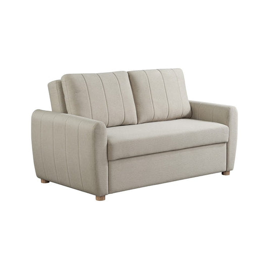 Serta - Galloway Loveseat Convertible Full Beige  - 112A033BGE view 1