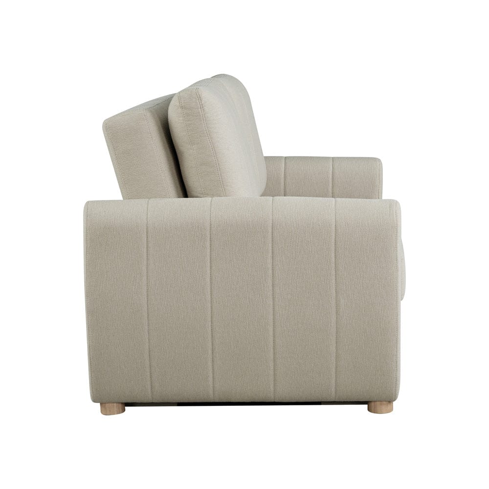 Serta - Galloway Loveseat Convertible Full Beige  - 112A033BGE view 5