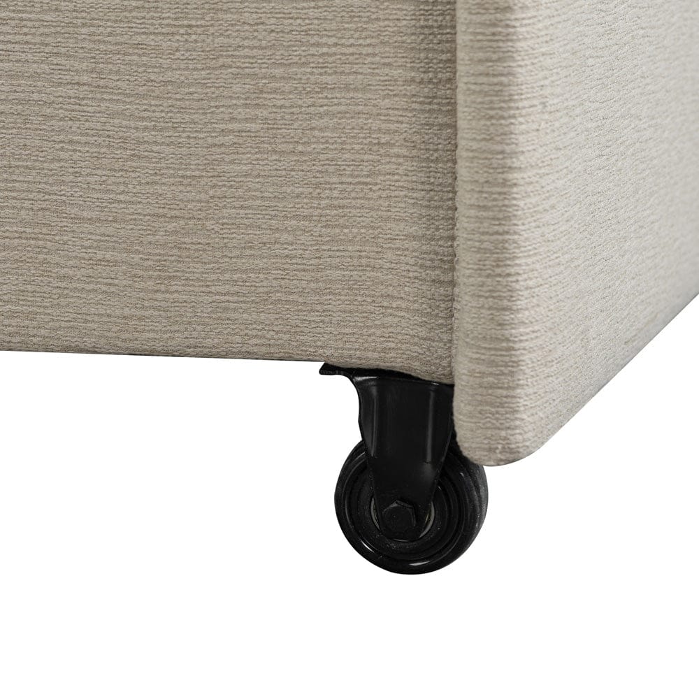 Serta - Galloway Loveseat Convertible Full Beige  - 112A033BGE view 11