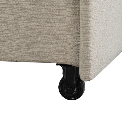 Serta - Galloway Loveseat Convertible Full Beige  - 112A033BGE view 11