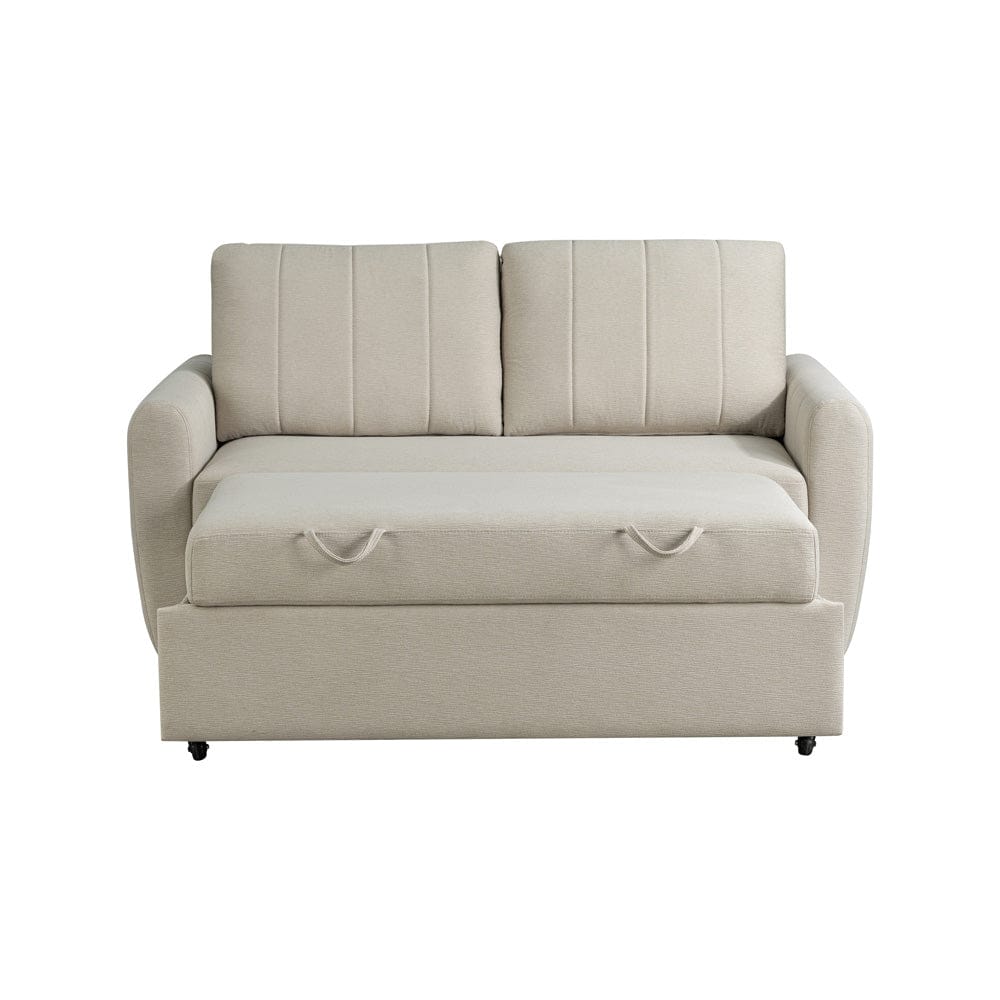 Serta - Galloway Loveseat Convertible Full Beige  - 112A033BGE view 14