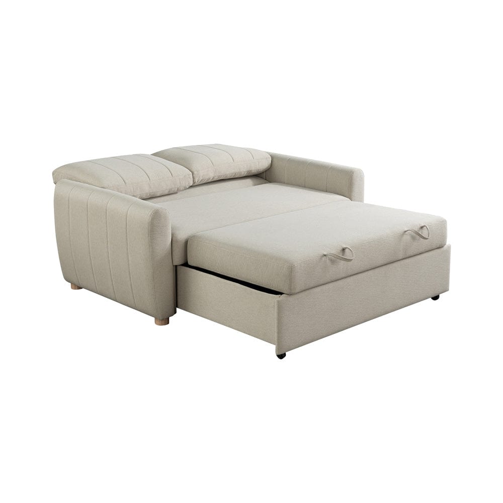 Serta - Galloway Loveseat Convertible Full Beige  - 112A033BGE view 15