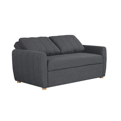 Serta - Galloway Loveseat Convertible Full Charcoal - 112A033CHR view 3