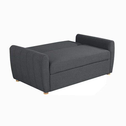 Serta - Galloway Loveseat Convertible Full Charcoal - 112A033CHR view 4