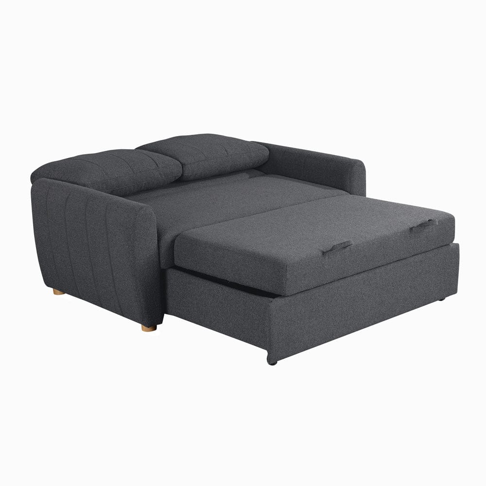 Serta - Galloway Loveseat Convertible Full Charcoal - 112A033CHR view 5