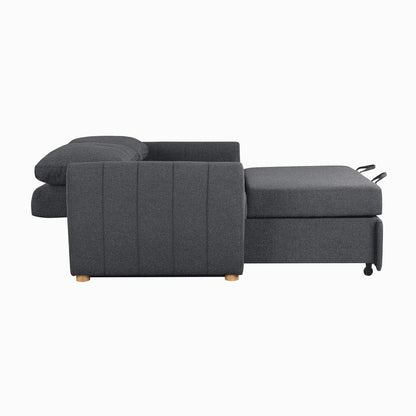 Serta - Galloway Loveseat Convertible Full Charcoal - 112A033CHR view 7