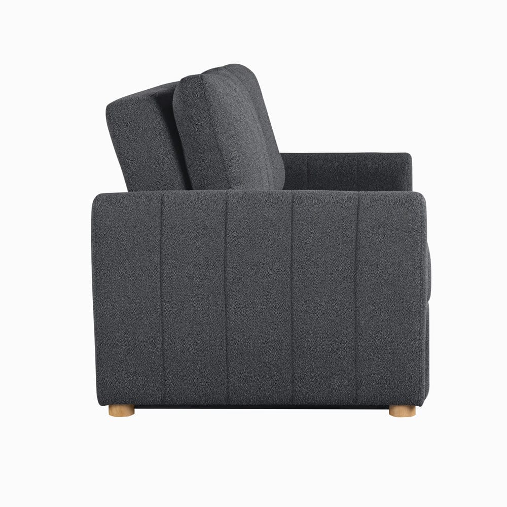 Serta - Galloway Loveseat Convertible Full Charcoal - 112A033CHR view 8