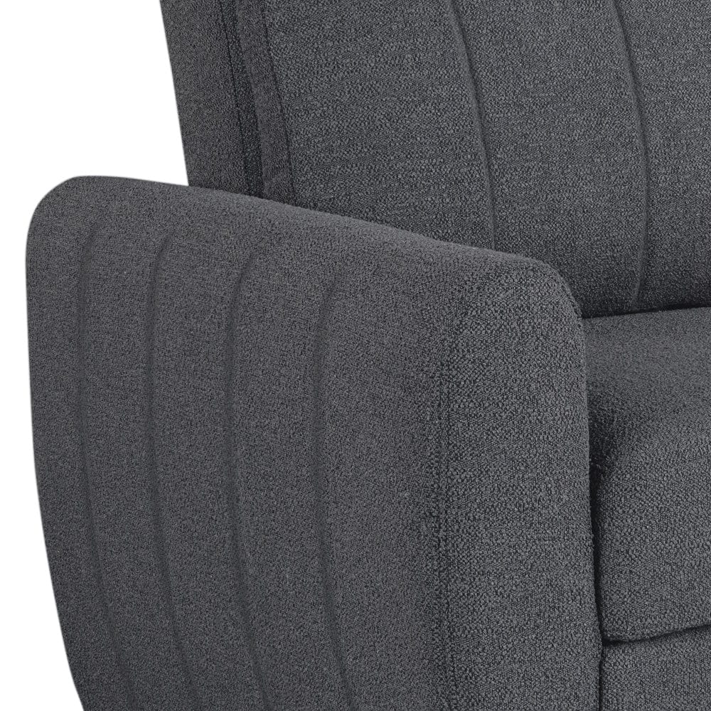 Serta - Galloway Loveseat Convertible Full Charcoal - 112A033CHR view 13