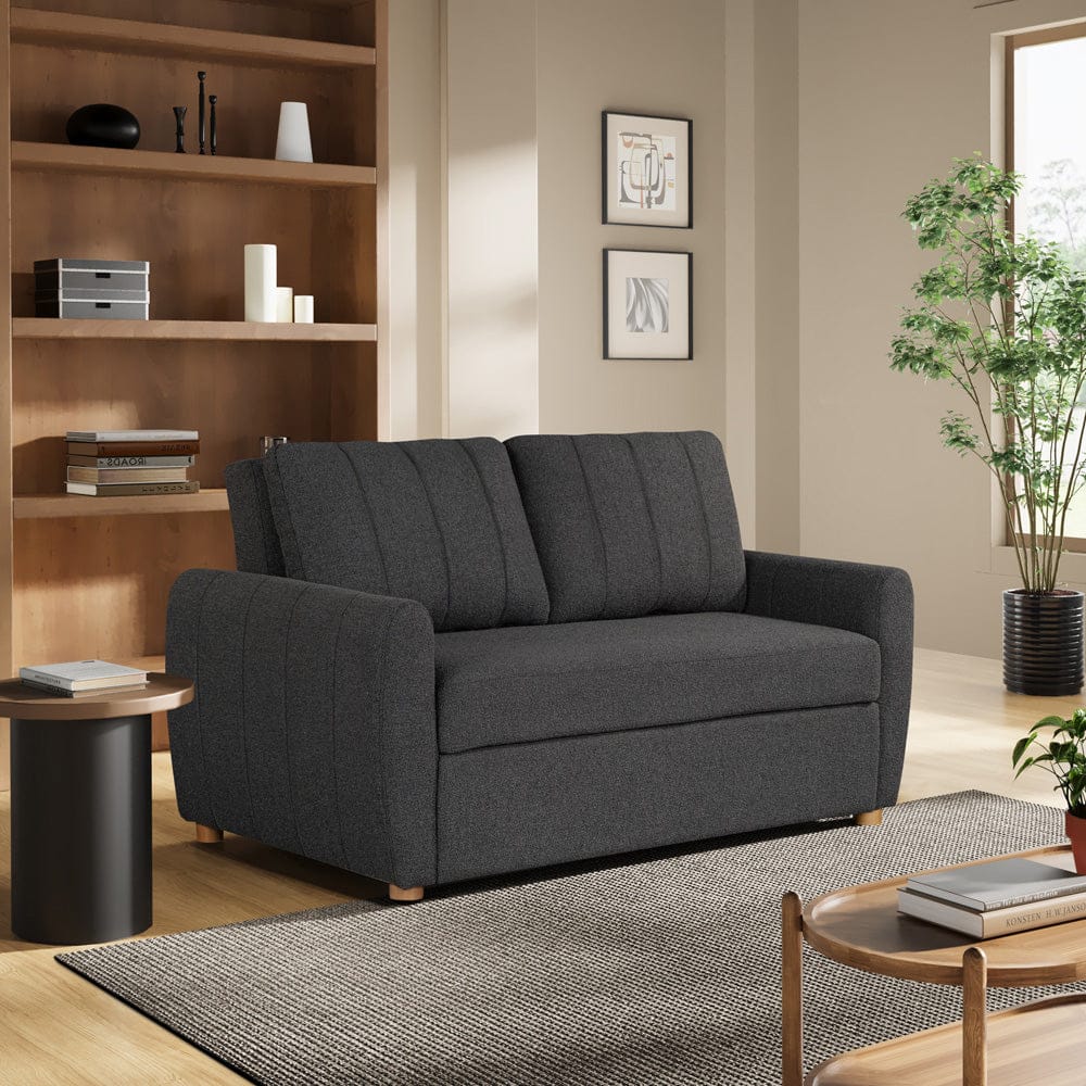 Serta - Galloway Loveseat Convertible Full Charcoal - 112A033CHR view 14