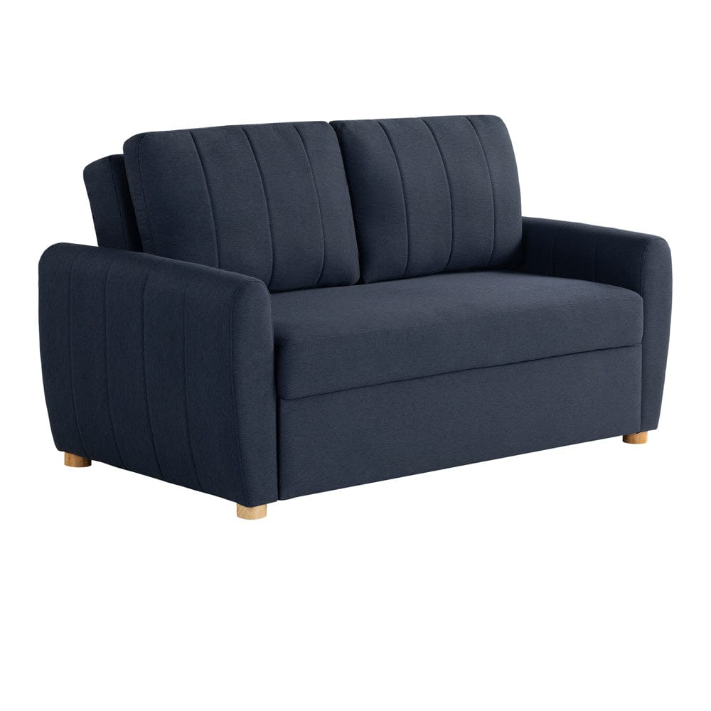 Serta - Galloway Loveseat Convertible Full Navy Blue - 112A033NVY view 2
