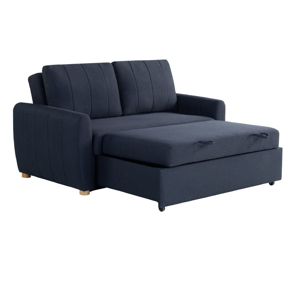 Serta - Galloway Loveseat Convertible Full Navy Blue - 112A033NVY view 6