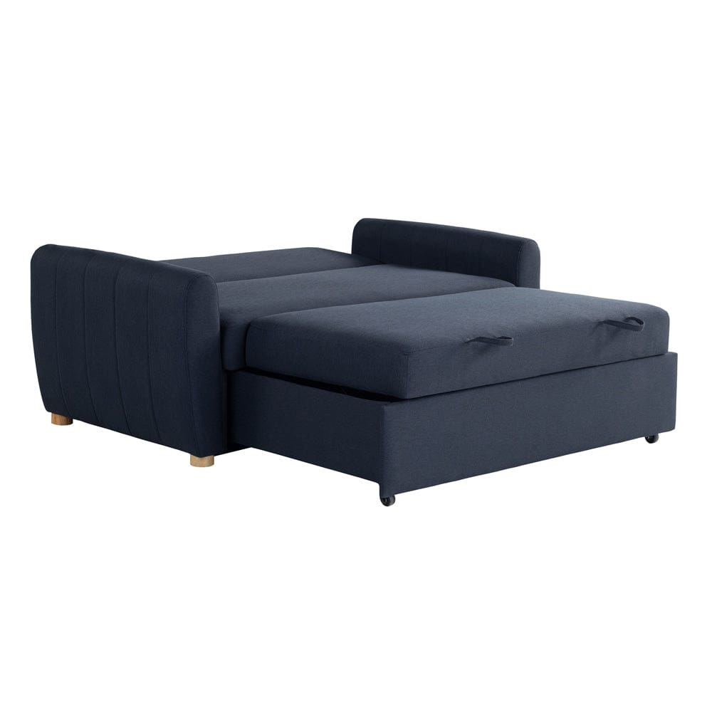 Serta - Galloway Loveseat Convertible Full Navy Blue - 112A033NVY view 8