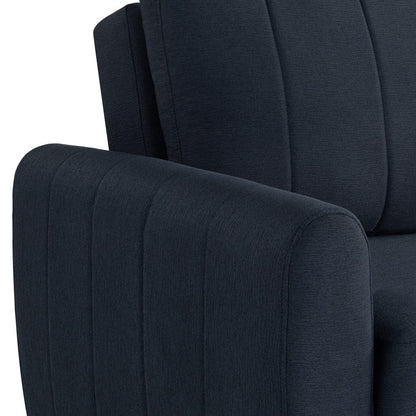 Serta - Galloway Loveseat Convertible Full Navy Blue - 112A033NVY view 9