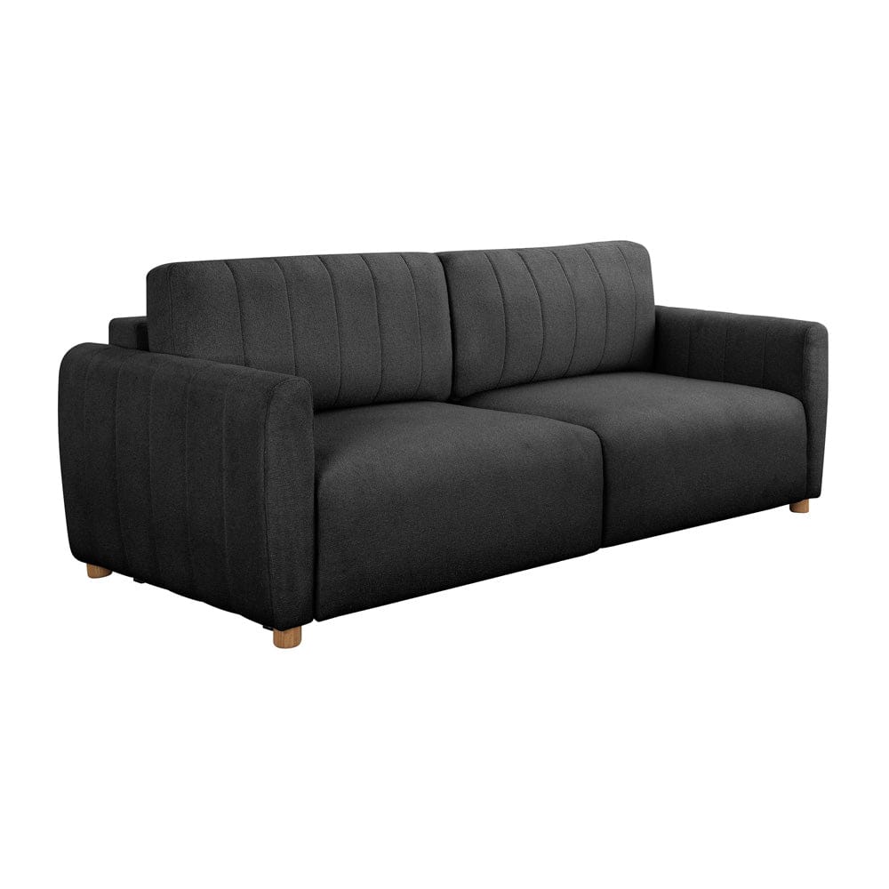 Serta - Galloway Queen Sofa Convertible Charcoal Boucle - 113A010CHR view 1