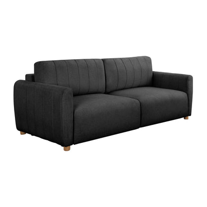 Serta - Galloway Queen Sofa Convertible Charcoal Boucle - 113A010CHR view 1