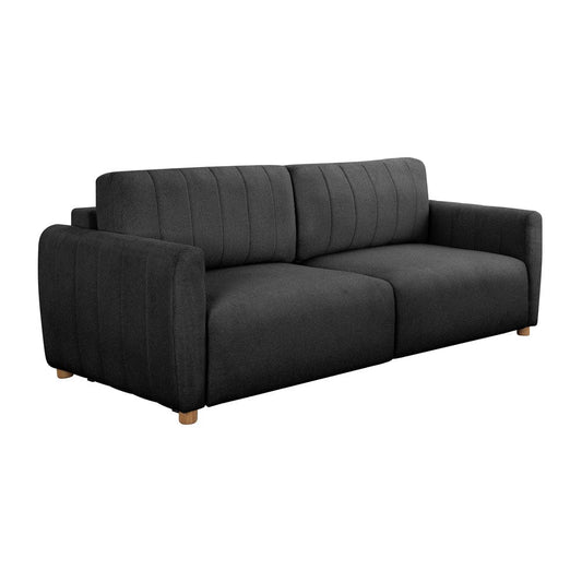 Serta - Galloway Queen Sofa Convertible Charcoal Boucle - 113A010CHR view 1