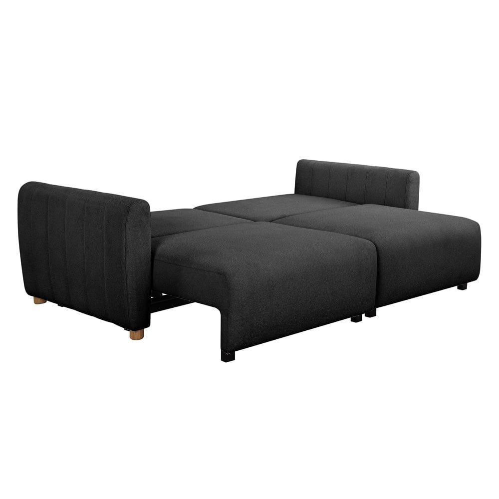Serta - Galloway Queen Sofa Convertible Charcoal Boucle - 113A010CHR view 2