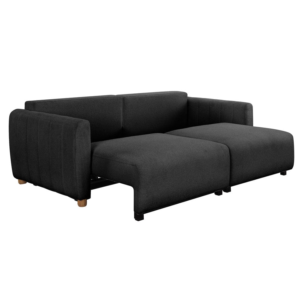 Serta - Galloway Queen Sofa Convertible Charcoal Boucle - 113A010CHR view 3