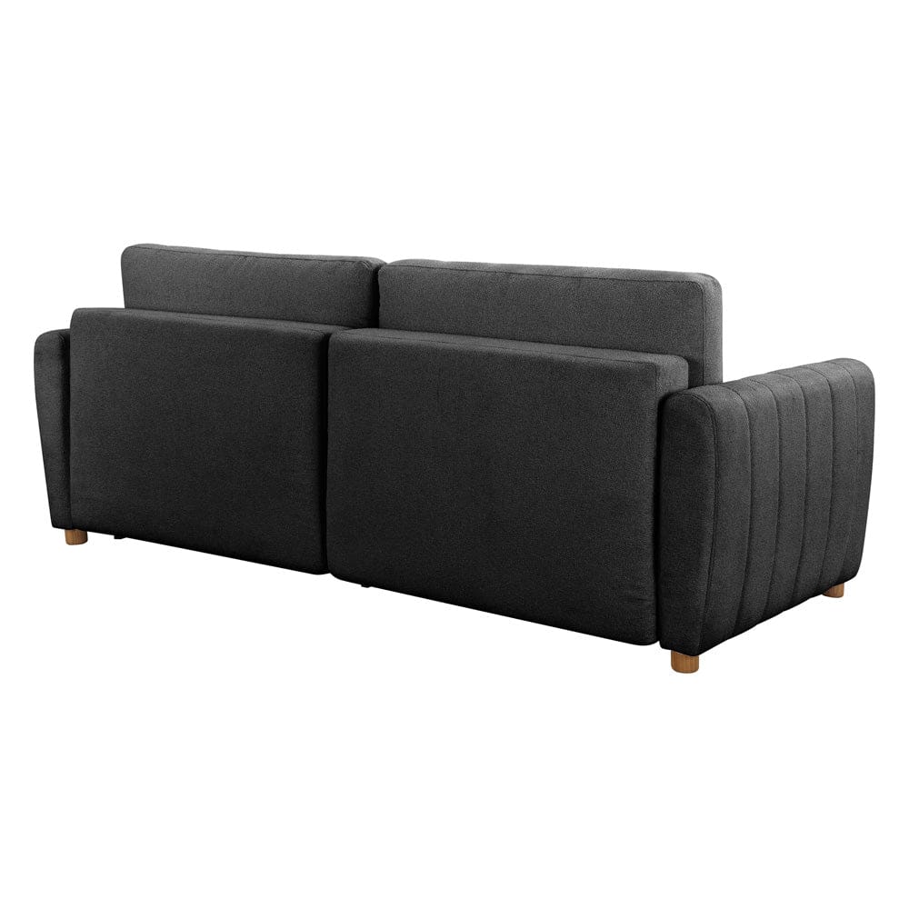 Serta - Galloway Queen Sofa Convertible Charcoal Boucle - 113A010CHR view 6