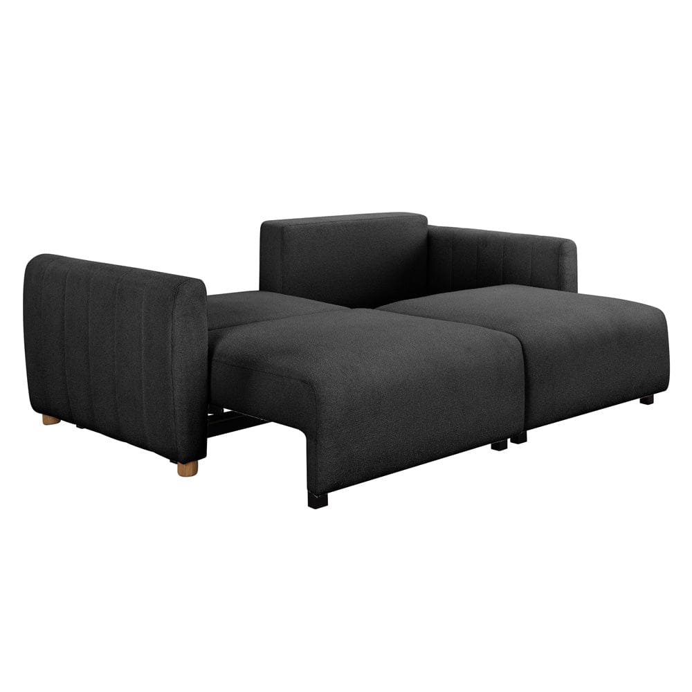 Serta - Galloway Queen Sofa Convertible Charcoal Boucle - 113A010CHR view 8