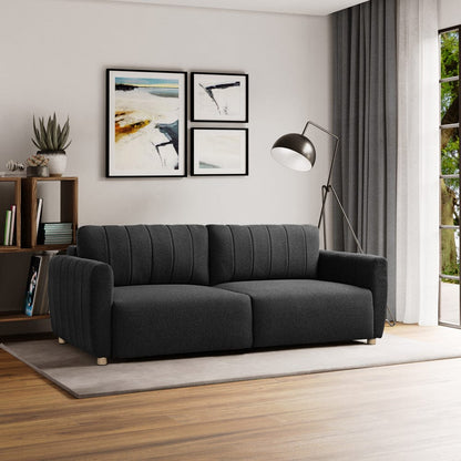 Serta - Galloway Queen Sofa Convertible Charcoal Boucle - 113A010CHR view 9