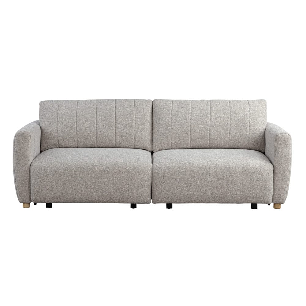 Serta - Galloway Queen Sofa Convertible Pebble Boucle - 113A010PEB view 2